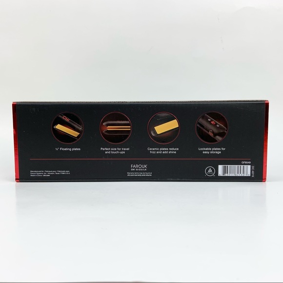 CHI Mini Ceramic Travel Flat Iron Straightener - Picture 3 of 4